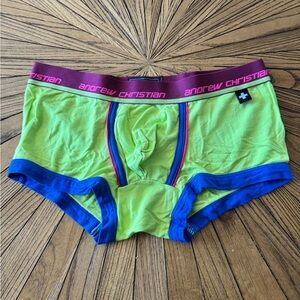 Andrew Christian Men's Green Boxer Briefs
